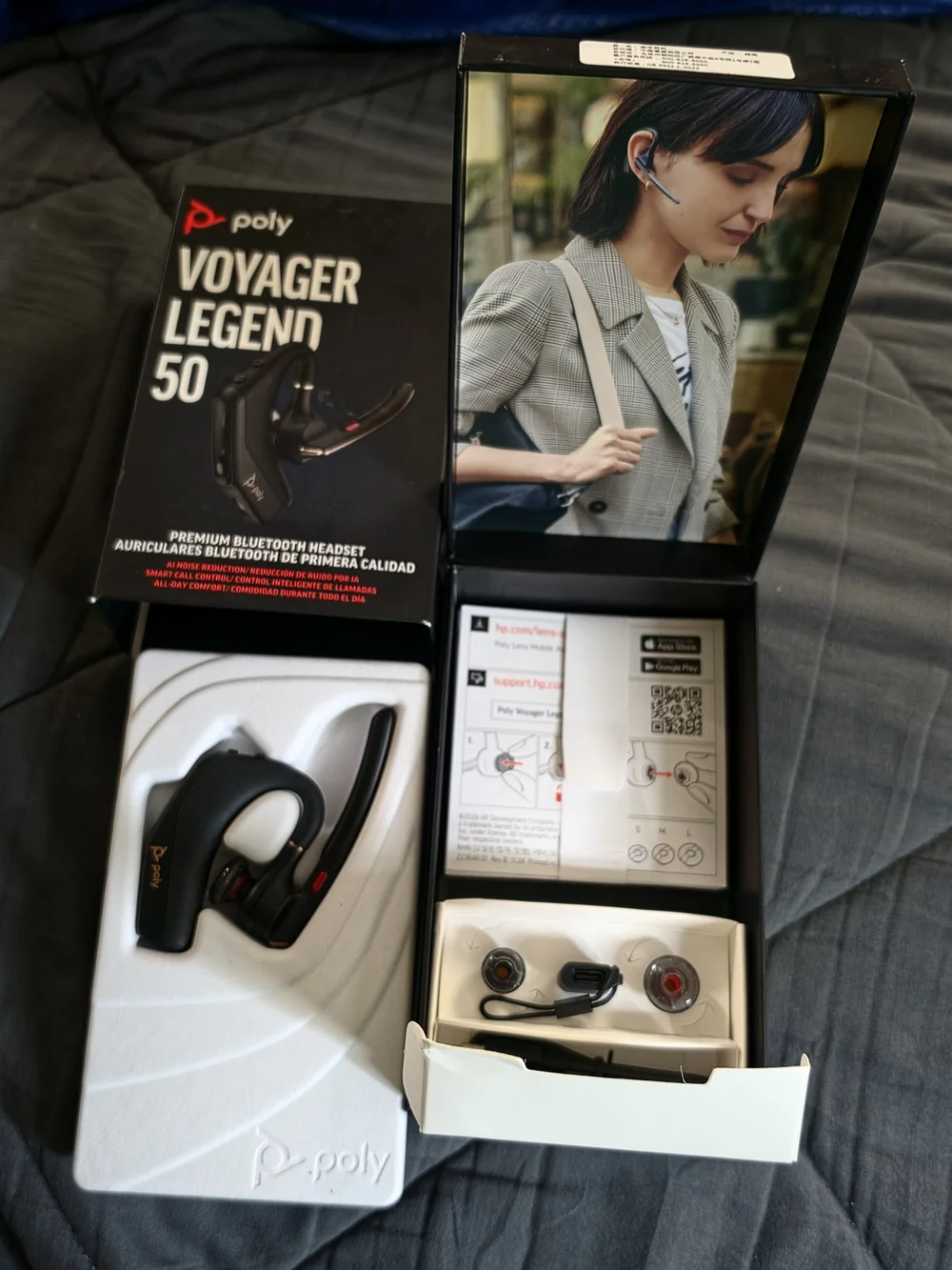 POL Voyager Legend 50 Black Bluetooth Headset